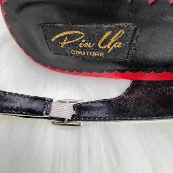 Pin Up Couture Bettie 09 Platform Slingback Peep Toe Heels - Picture 8 of 13